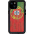 Portuguese Flag Dark Wood iPhone 15 Plus Waterproof Case